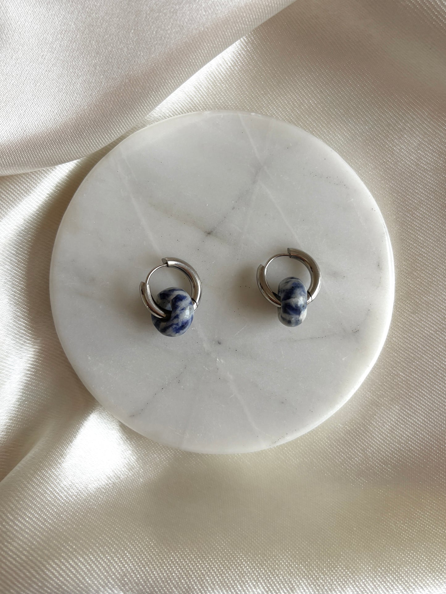 Miel hoops plateados