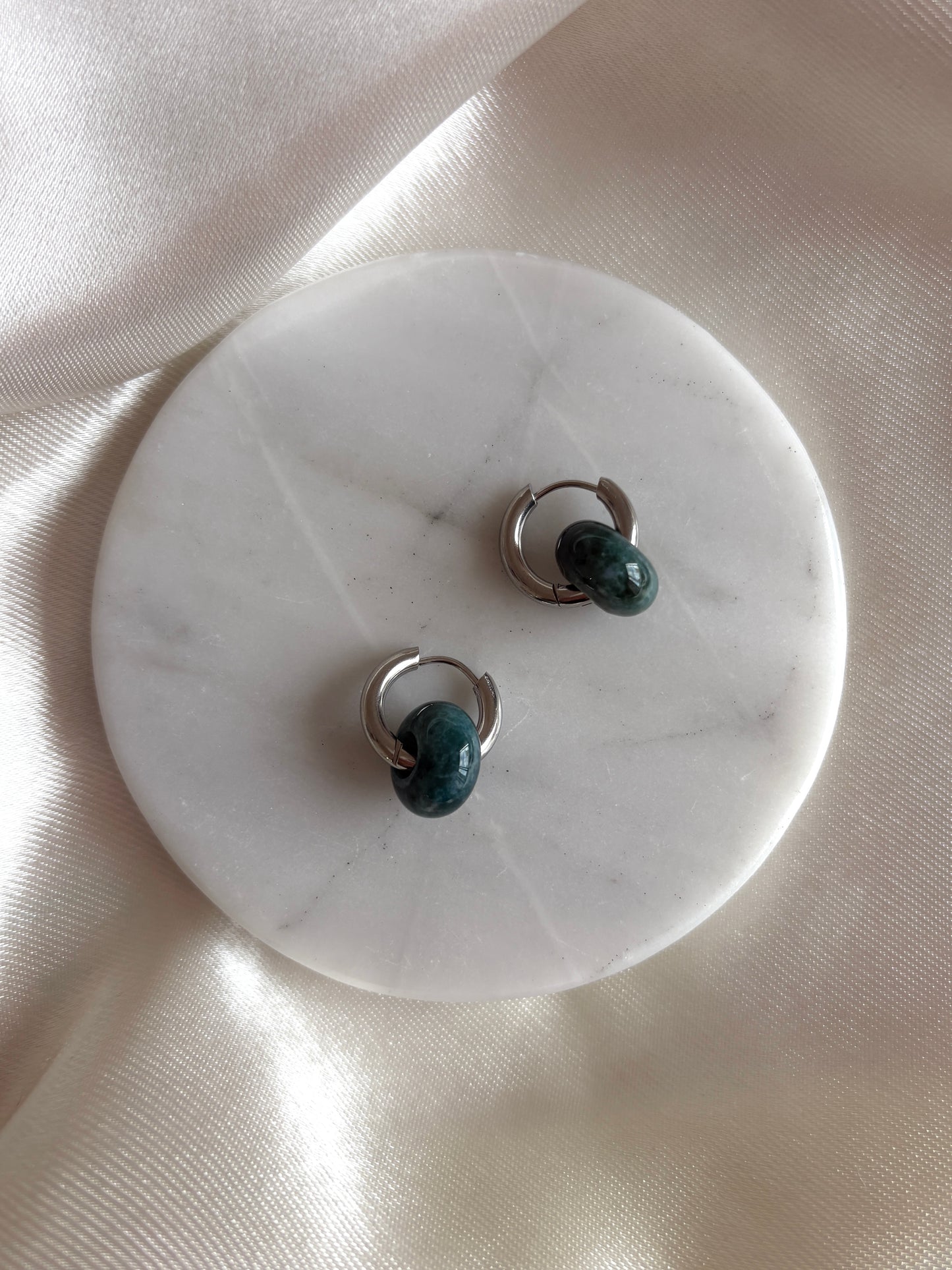 Miel hoops plateados