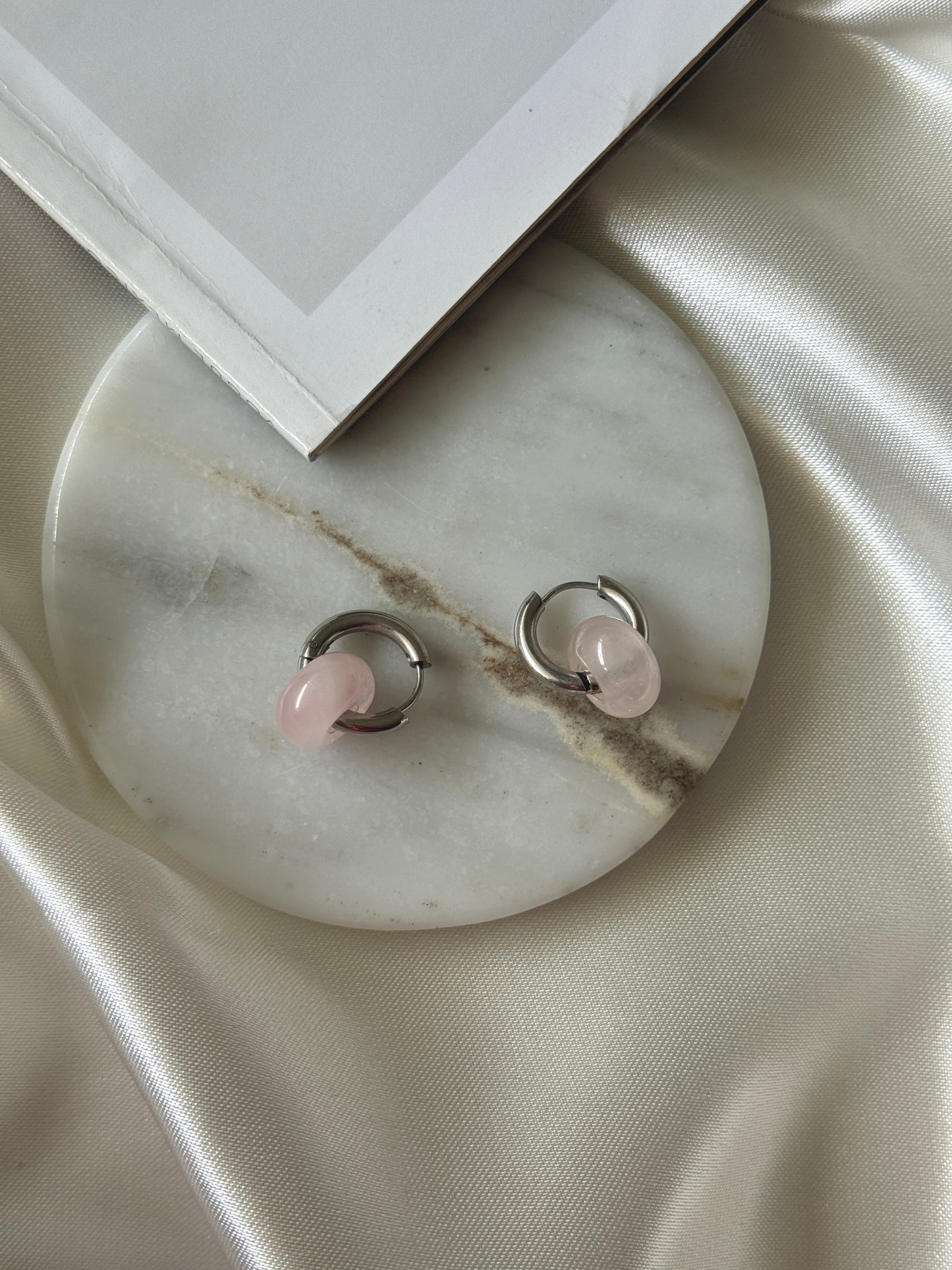 Miel hoops plateados