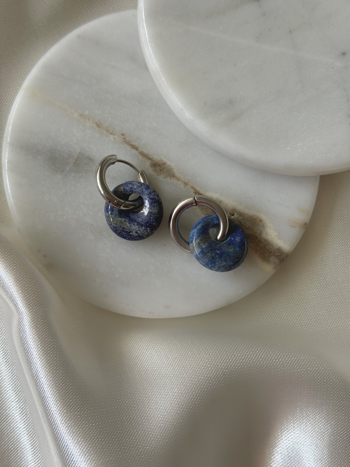 Miel hoops plateados