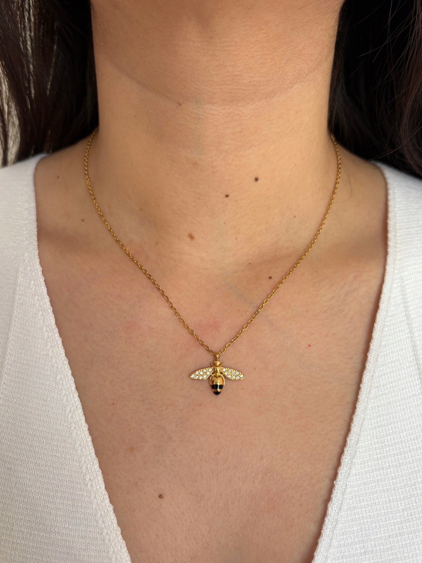 Collar abeja miel