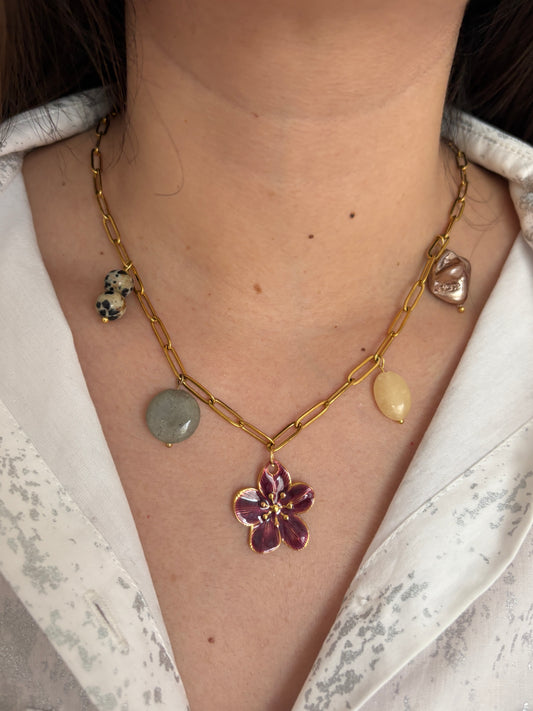 Collar Dalia charms