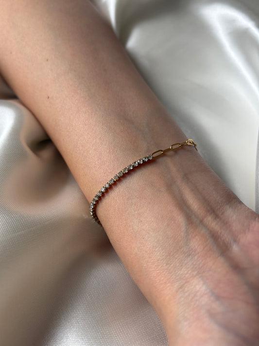 Pulsera spark chain blanca