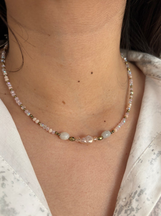 Collar rosa amanecer