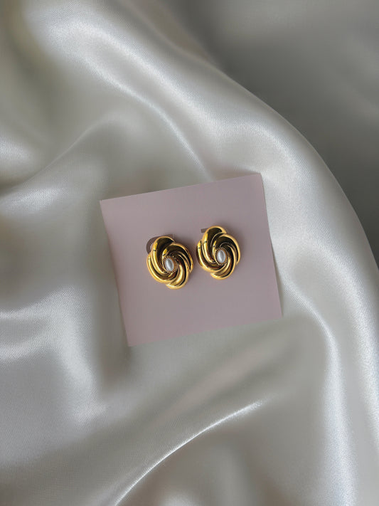Aretes remolino vintage