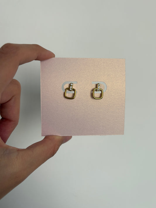 Aretes Lina Cuadrada