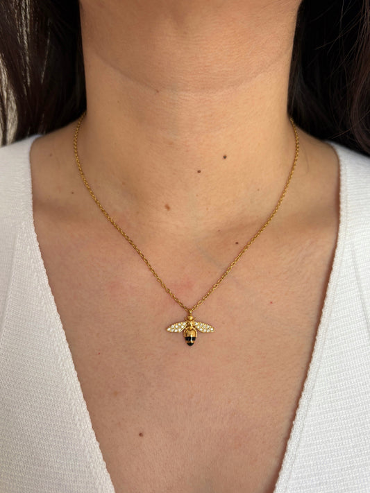 Collar abeja miel